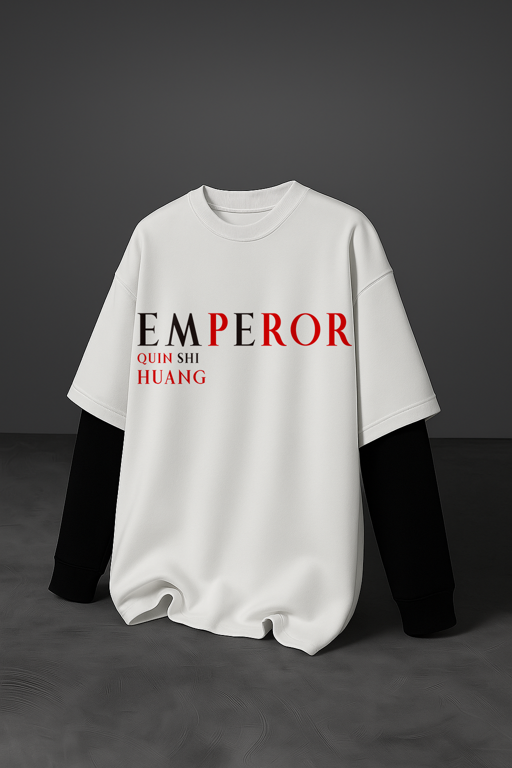 Crimson Tyranny: Qin Shi Huang Layered Tee