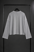 Oversized Core Waffle Full Sleeve T-Shirt