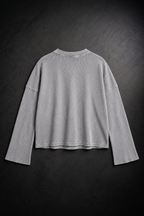 Oversized Core Waffle Full Sleeve T-Shirt