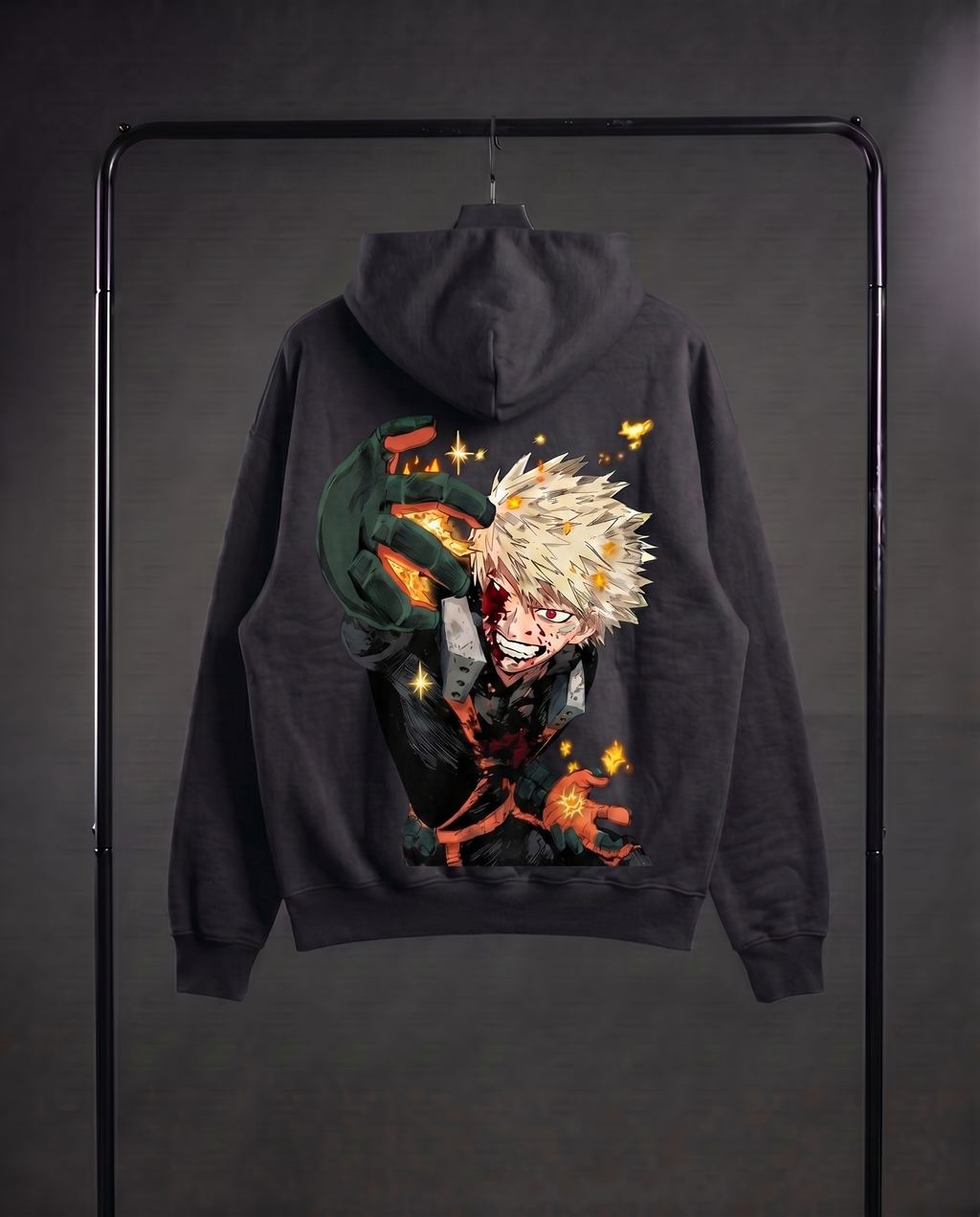 Explosive Will: Bakugo Oversized Hoodie