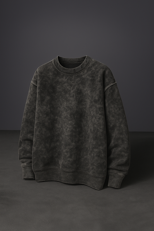 Oversized Core Acid Washed Sweatshirt