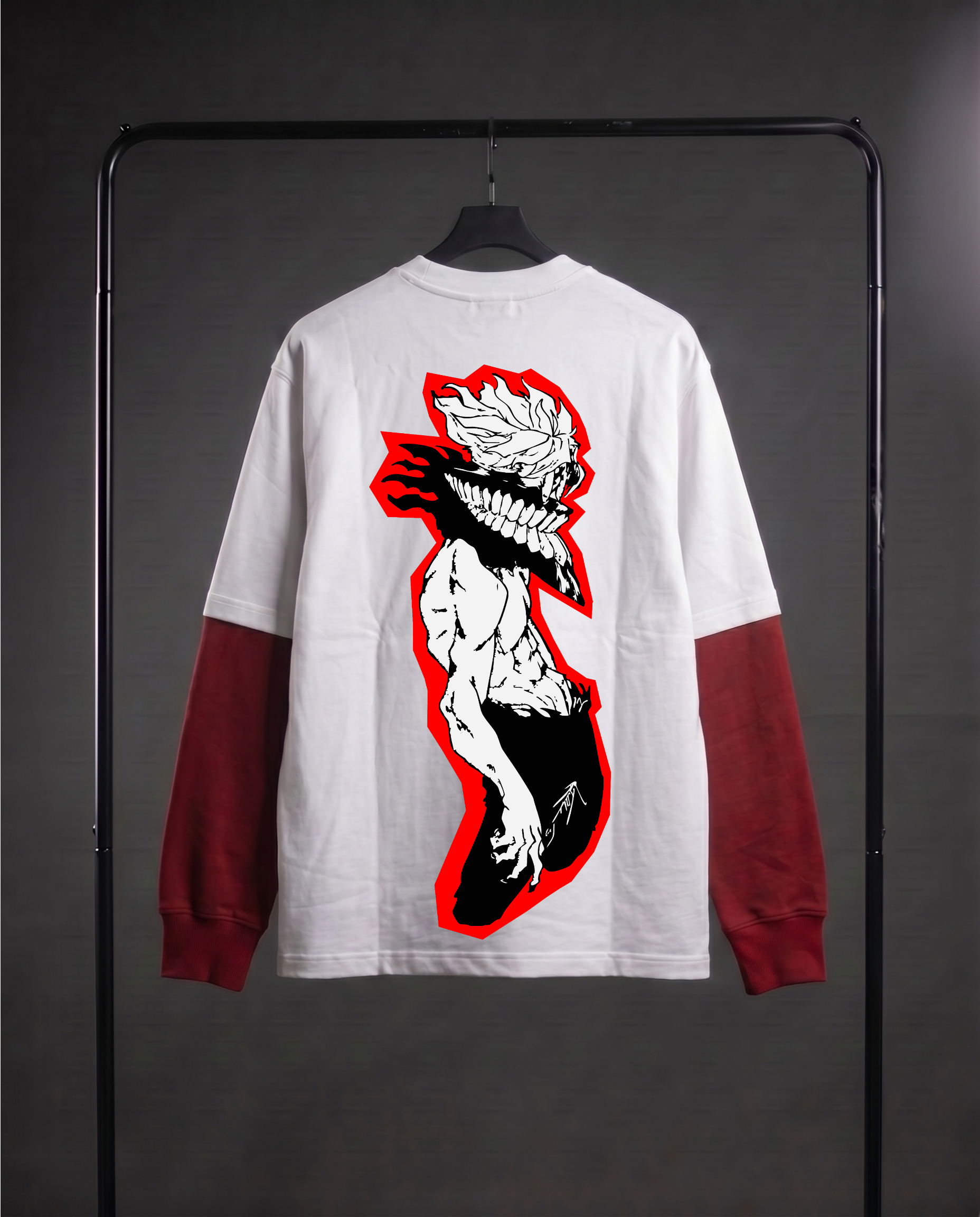 Turbo Form: Okarun Oversized Layered Tee