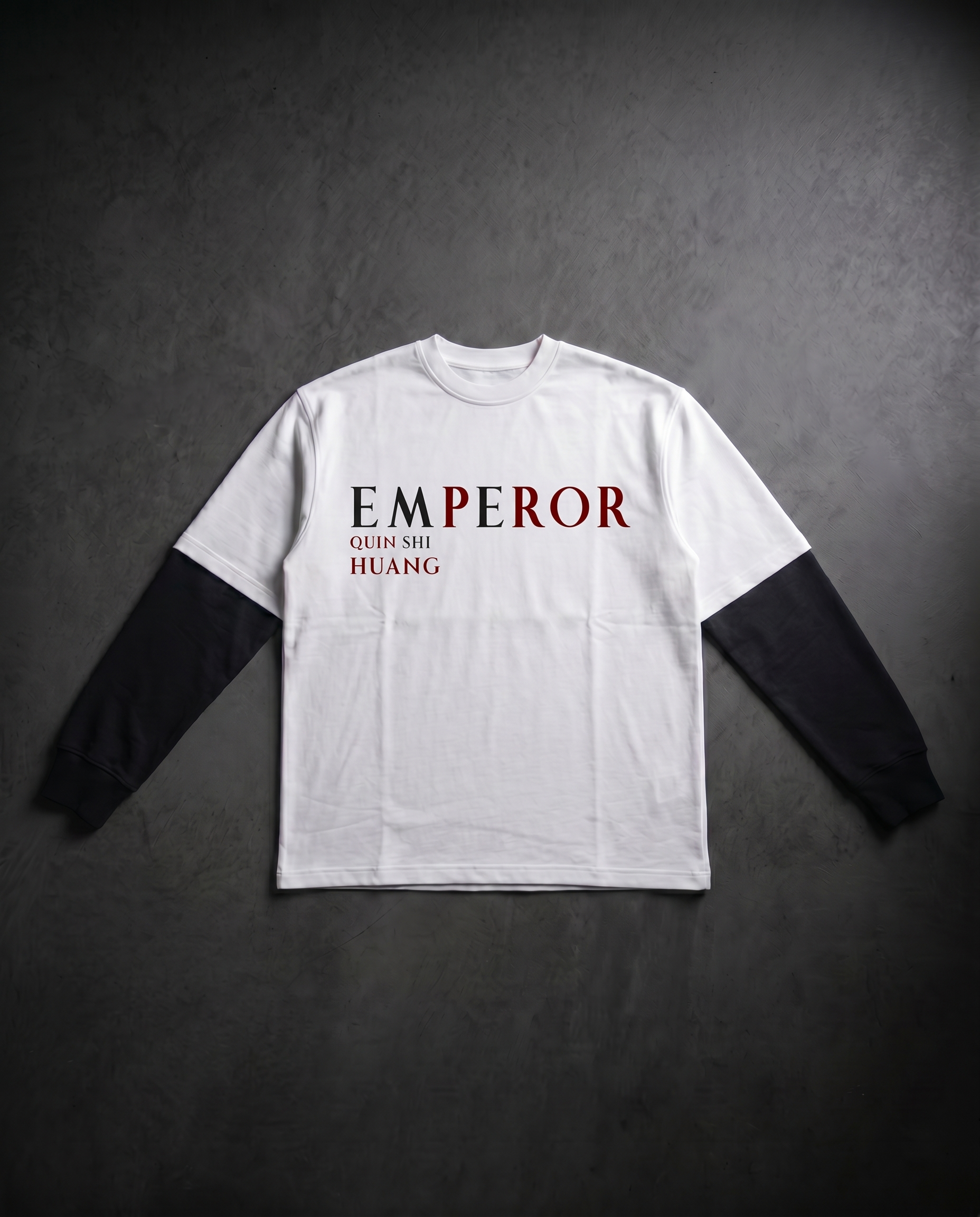 Crimson Tyranny: Qin Shi Huang Layered Tee