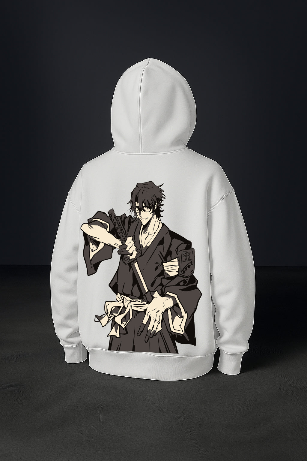 Hollow Deception: Aizen Oversized Core Hoodie