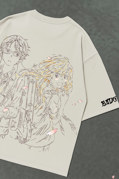 April's Last Note Oversized T-Shirt