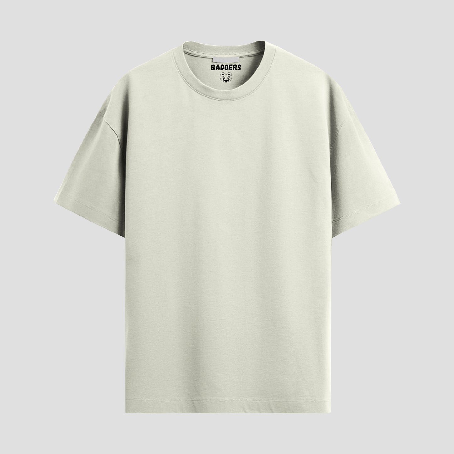 Beige oversized core t-shirt front
