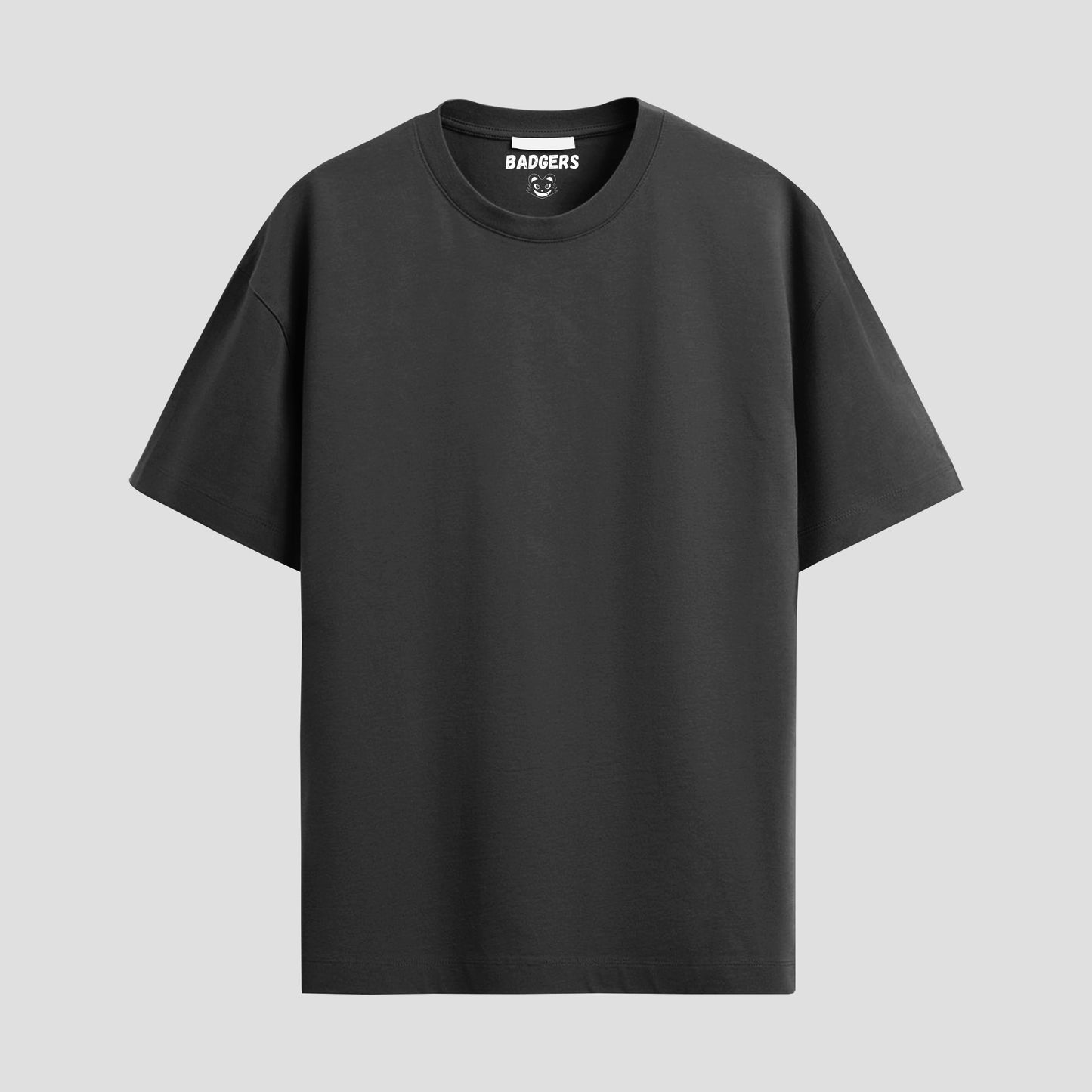 Black oversized core t-shirt front
