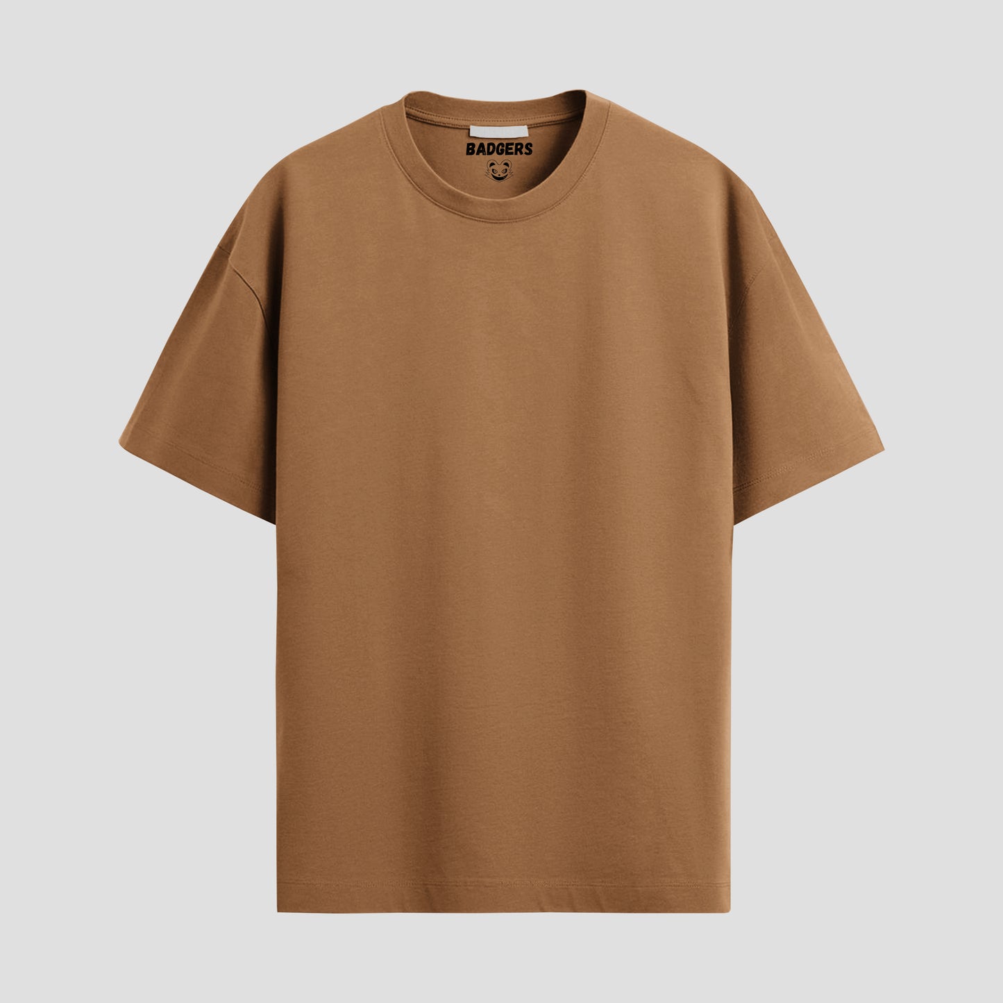 Brown oversized core t-shirt front