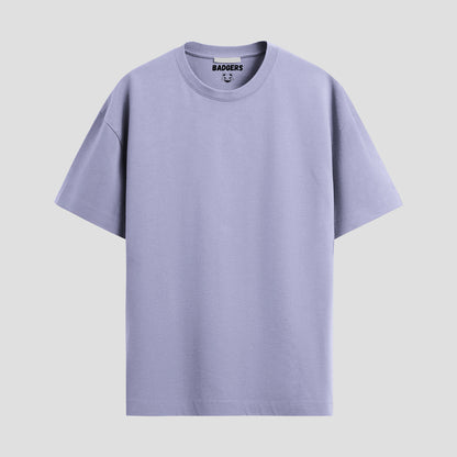 Lavender oversized core t-shirt front